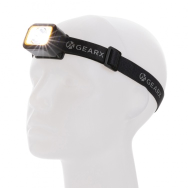 Logotrade promotional gift image of: Gear X RCS rPlastic heavy duty head torch