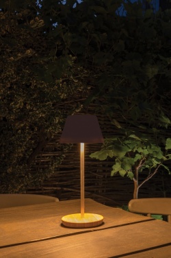 Logotrade promotional items photo of: Pure Glow RCS usb-rechargeable recycled plastic table lamp