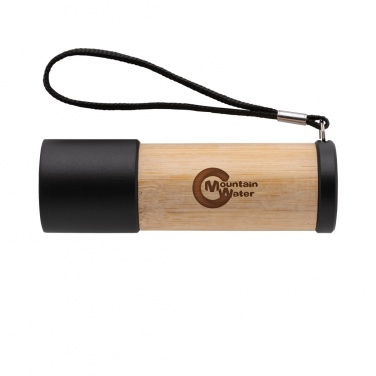 Logo trade promotional merchandise photo of: Bamboo and RCS certfied recycled plastic torch