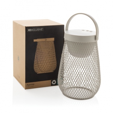 Logotrade promotional items photo of: Aurora RCS recycled plastic USB re-chargeable table lamp