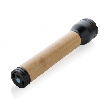 Logotrade promotional gift picture of: Lucid 5W RCS certified recycled plastic & bamboo torch