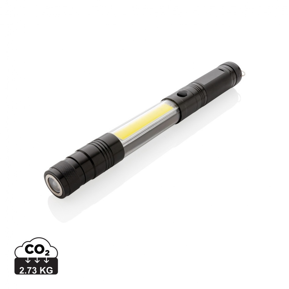 Logo trade corporate gifts image of: Large telescopic light with COB