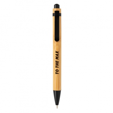 Logo trade promotional item photo of: Bamboo pen