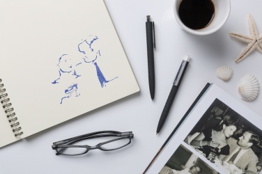 Logo trade promotional giveaways picture of: X3 black smooth touch pen