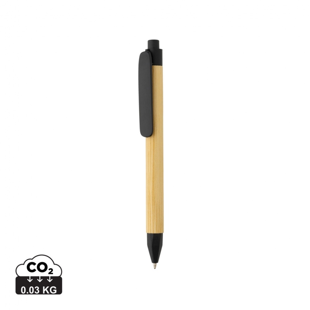 Logo trade promotional merchandise picture of: Write responsible recycled paper barrel pen