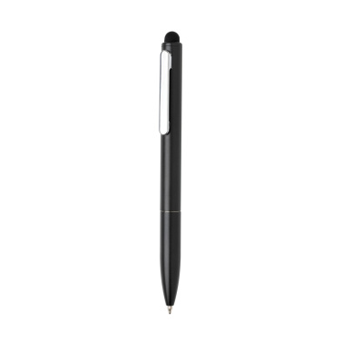Logo trade promotional products picture of: Kymi RCS certified recycled aluminium pen with stylus