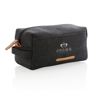 Logotrade advertising product picture of: Canvas toiletry bag PVC free