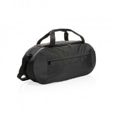 Logo trade promotional giveaways image of: Impact AWARE™ RPET modern sports duffel