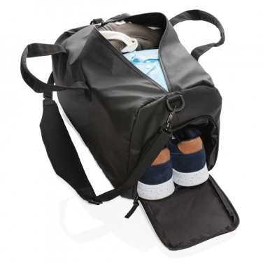 Logotrade promotional giveaway picture of: Fashion black weekend bag PVC free