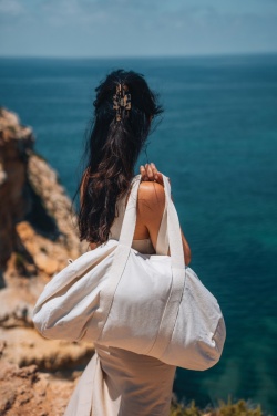 Logotrade promotional gift picture of: Impact Aware™ 285gsm rcanvas duffel bag undyed