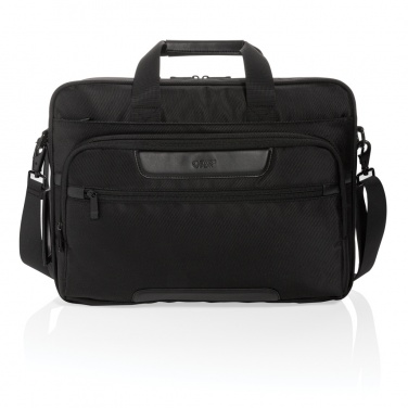 Logotrade promotional gift picture of: Swiss Peak RPET Voyager RFID 15.6" laptop bag
