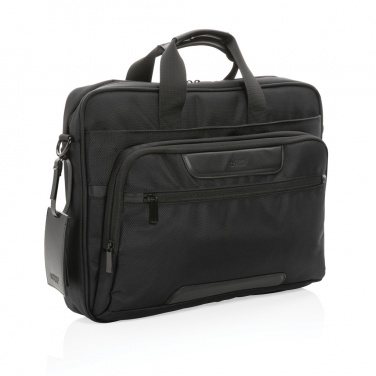 Logo trade promotional item photo of: Swiss Peak AWARE™ RPET Voyager 15.6" laptop bag