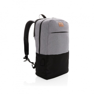 Logo trade promotional gift photo of: Modern 15.6" USB & RFID laptop backpack PVC free