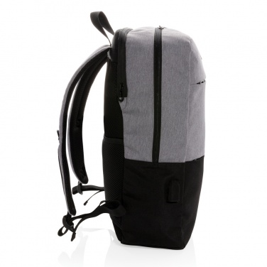 Logotrade promotional item picture of: Modern 15.6" USB & RFID laptop backpack PVC free