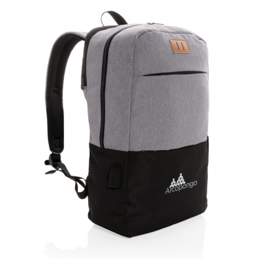 Logotrade advertising product image of: Modern 15.6" USB & RFID laptop backpack PVC free