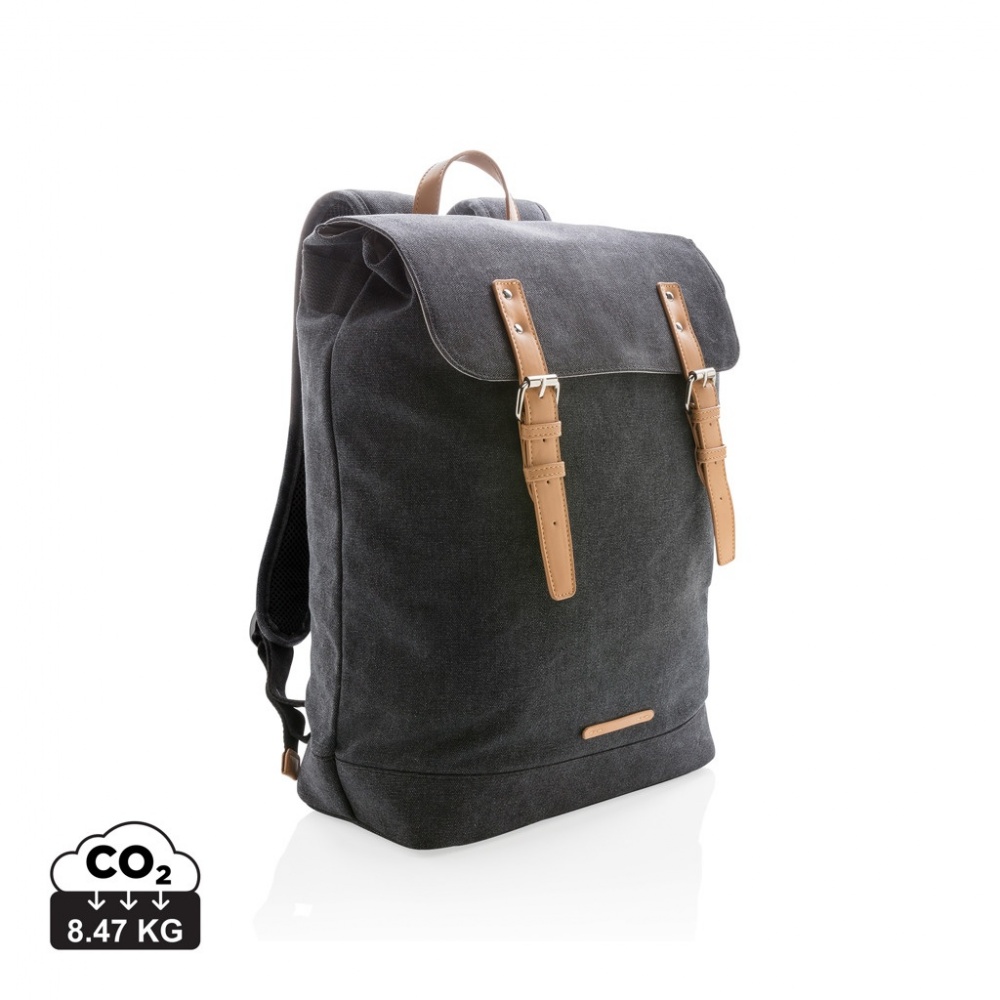 Logotrade promotional giveaway picture of: Canvas laptop backpack PVC free