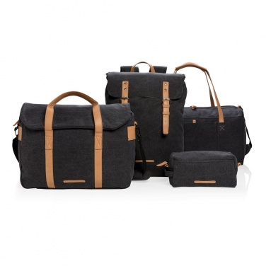 Logo trade promotional gift photo of: Canvas travel/weekend bag PVC free