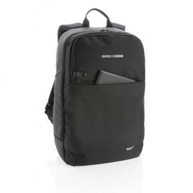 Logotrade promotional giveaway image of: Swiss Peak laptop backpack with UV-C steriliser pocket