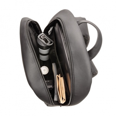 Logo trade promotional giveaways picture of: Swiss Peak deluxe PU laptop backpack PVC free