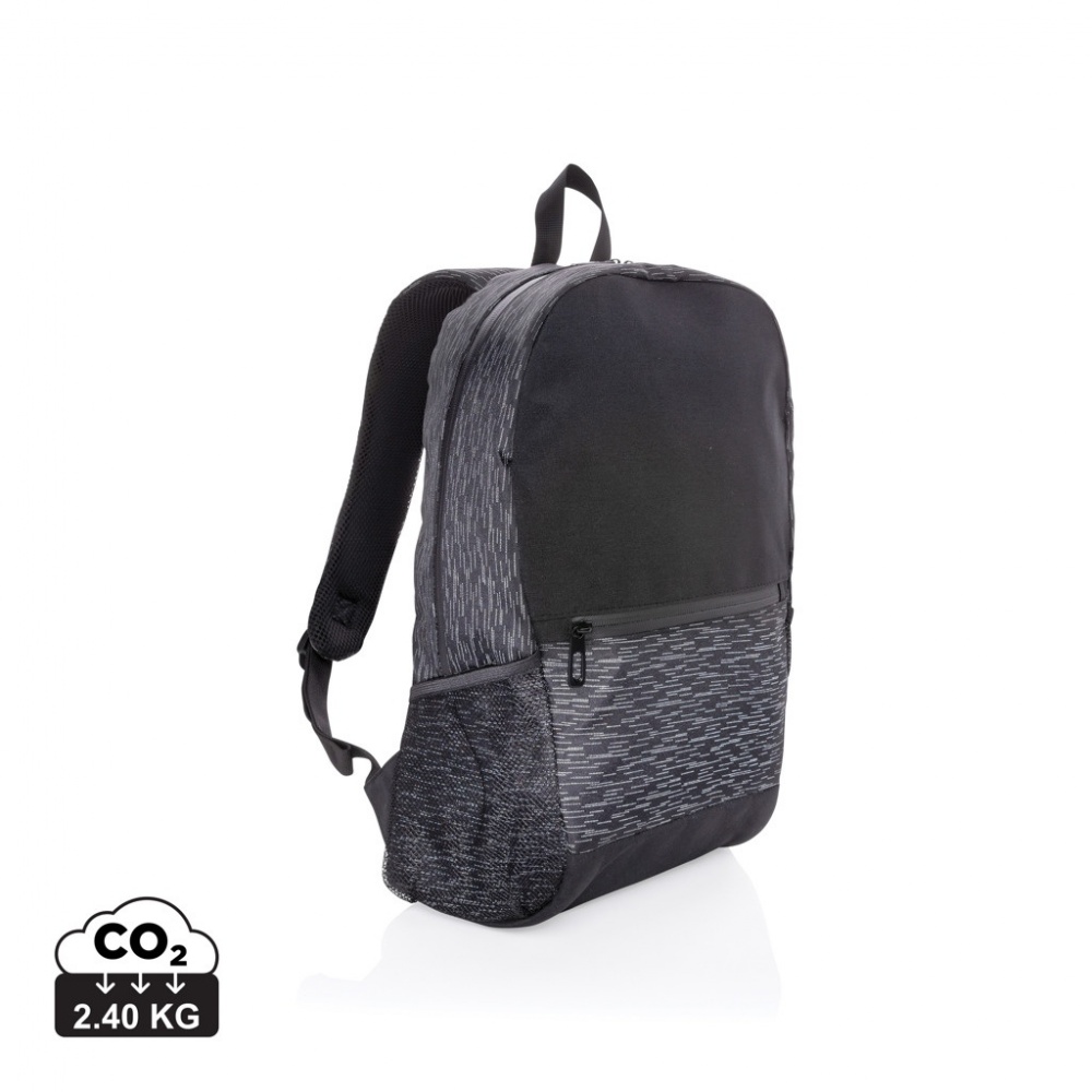Logotrade promotional item picture of: AWARE™ RPET Reflective laptop backpack
