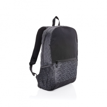Logotrade promotional giveaway image of: AWARE™ RPET Reflective laptop backpack