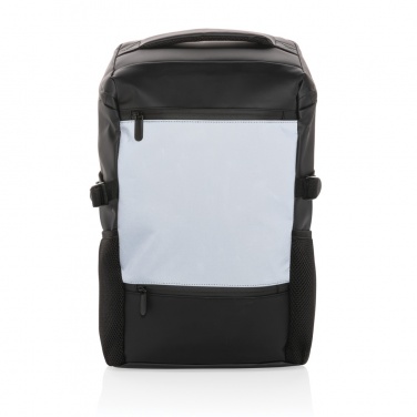Logo trade promotional giveaways picture of: PU high visibility easy access 15.6" laptop backpack
