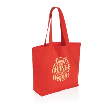 Logo trade promotional gifts image of: Impact Aware™ 240 gsm rcanvas shopper w/pocket