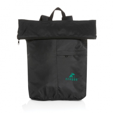 Logotrade corporate gift image of: Dillon AWARE™ RPET lightweight foldable backpack