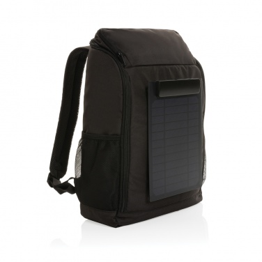 Logotrade promotional gifts photo of: Pedro AWARE™ RPET deluxe backpack with 5W solar panel