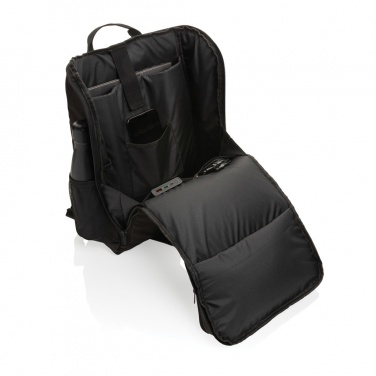 Logotrade promotional merchandise picture of: Pedro AWARE™ RPET deluxe backpack with 5W solar panel