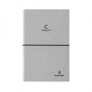 Logo trade corporate gifts image of: A5 recycled leather notebook