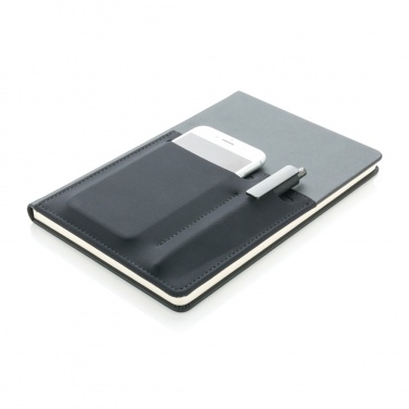Logotrade promotional gift picture of: A5 Deluxe notebook with smart pockets