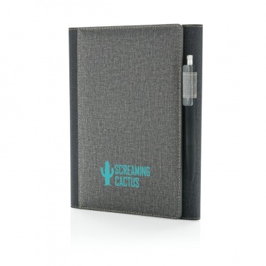 Logo trade promotional merchandise photo of: A5 Deluxe design notebook cover