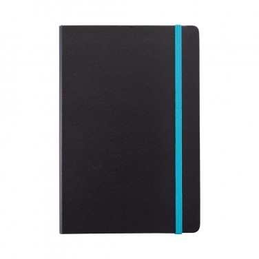 Logo trade promotional merchandise photo of: Deluxe hardcover A5 notebook with coloured side
