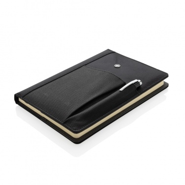 Logo trade promotional merchandise photo of: Refillable notebook and pen set