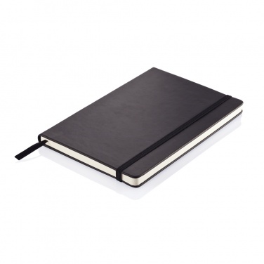 Logo trade promotional gifts picture of: Deluxe hardcover PU A5 notebook