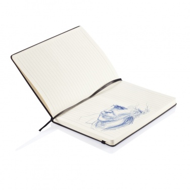 Logotrade promotional item picture of: Deluxe hardcover PU A5 notebook