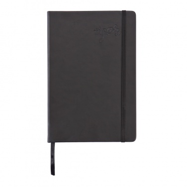 Logo trade promotional merchandise picture of: Deluxe hardcover PU A5 notebook
