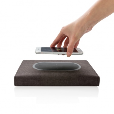 Logo trade promotional products image of: Air 5W wireless charging notebook cover A5