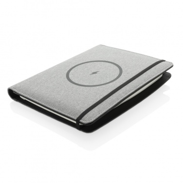 Logotrade advertising products photo of: Air 5W wireless charging notebook with 5000mAh powerbank