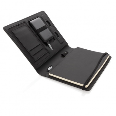 Logotrade promotional gift picture of: Air 5W wireless charging notebook with 5000mAh powerbank