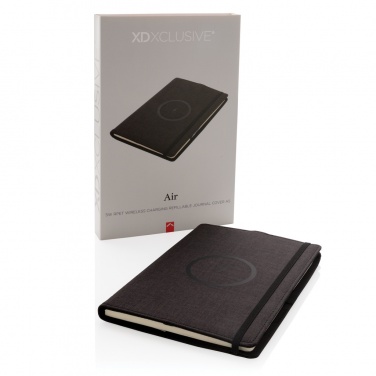 Logotrade promotional giveaway picture of: Air 5W wireless charging refillable journal cover A5