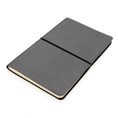Logo trade promotional gifts image of: Modern deluxe softcover A5 notebook