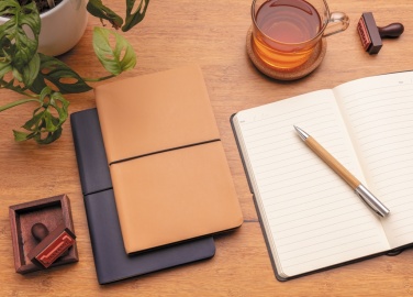 Logo trade promotional gift photo of: Modern deluxe softcover A5 notebook