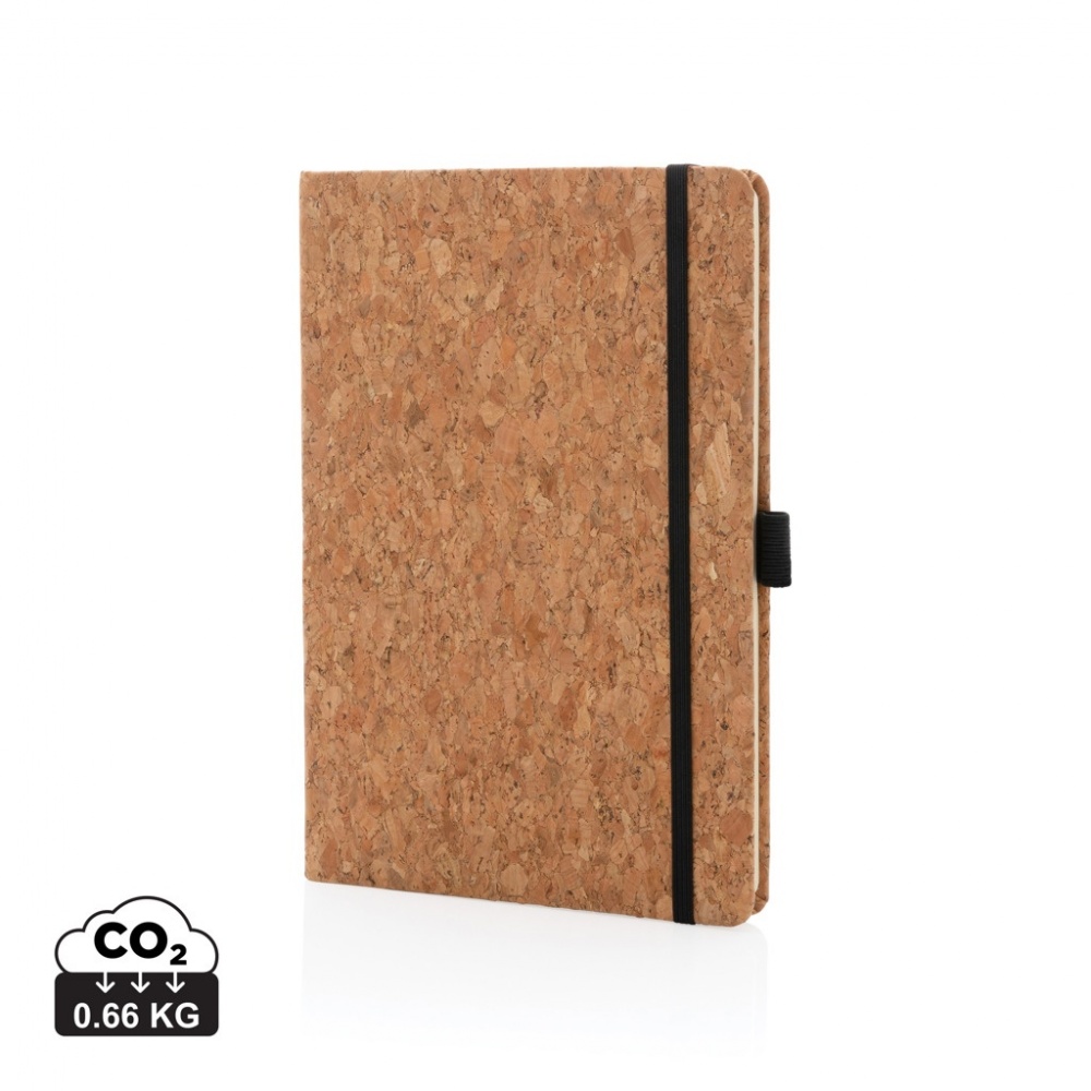 Logo trade promotional giveaways picture of: Cork hardcover notebook A5