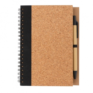 Logotrade promotional items photo of: Cork spiral notebook with pen