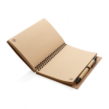 Logotrade promotional item image of: Cork spiral notebook with pen