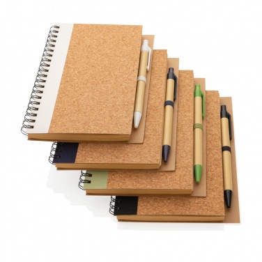 Logotrade business gifts photo of: Cork spiral notebook with pen