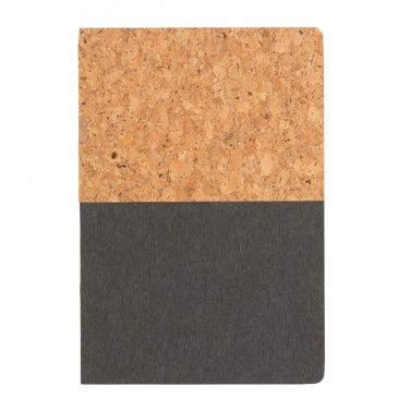 Logotrade corporate gift picture of: A5 cork & kraft notebook