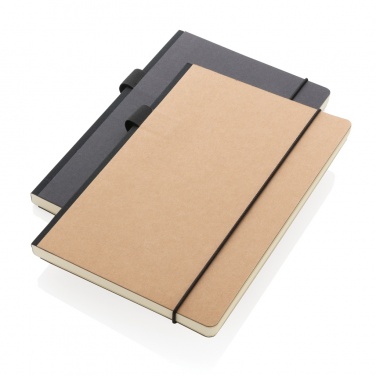 Logo trade promotional products picture of: A5 deluxe kraft hardcover notebook
